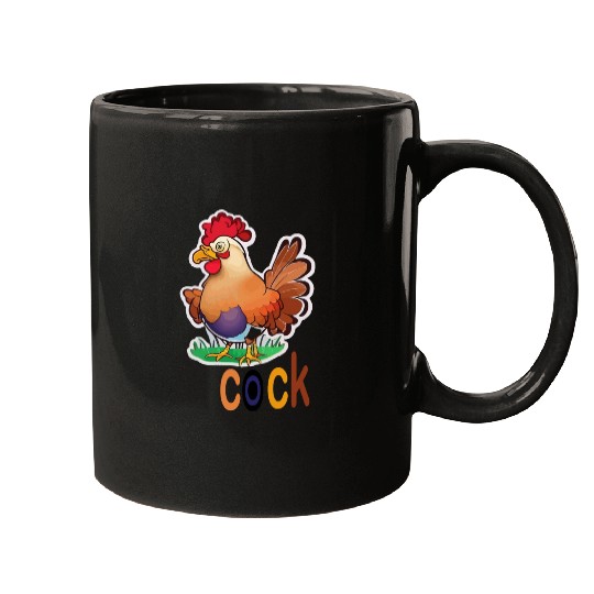 cute cock animal Mugs