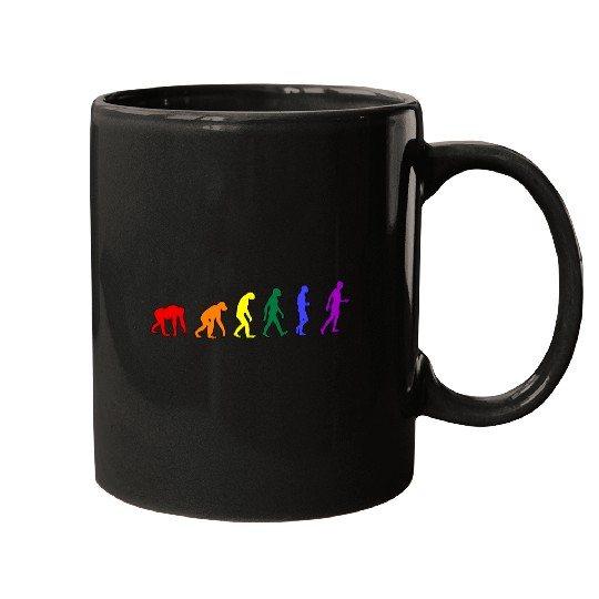 Rainbow Evolution Mugs