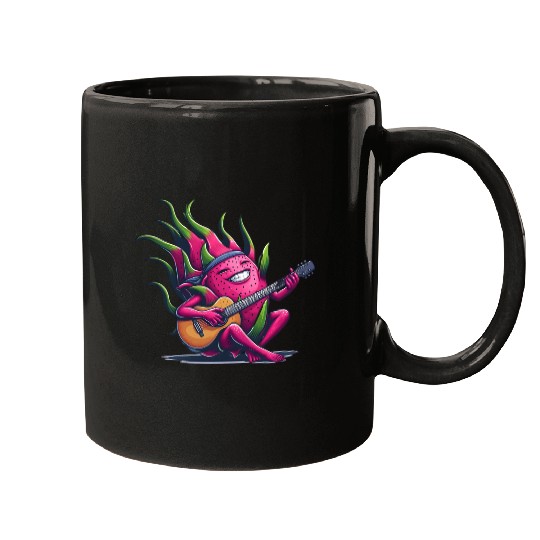 Dragon Fruit Jam: Playing the Guitar Mugs