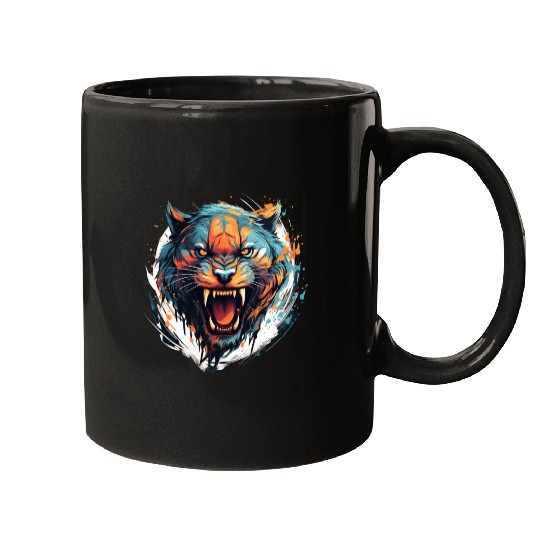 Angry Tiger Mugs