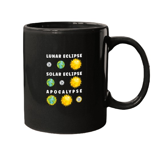 Funny Lunar Solar Eclipse Apocalypse Astronomy Mugs