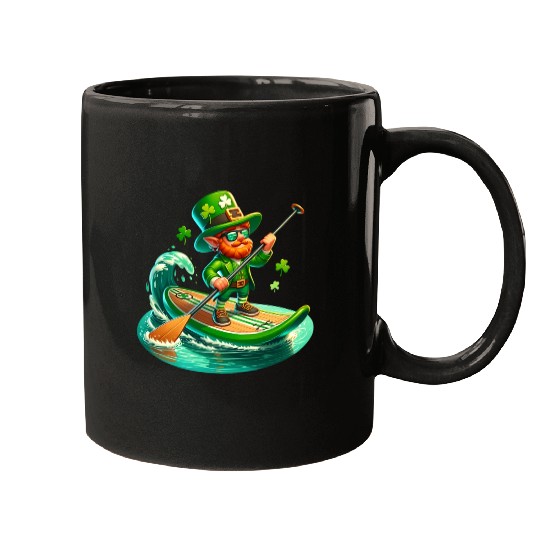St. Patrick's Day Paddle Boarding Mugs