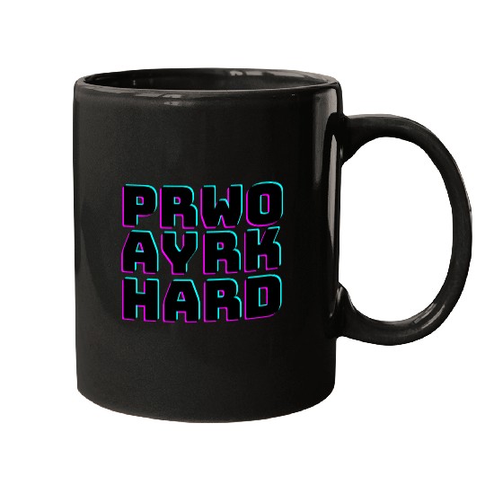 pray hard work hard Mugs