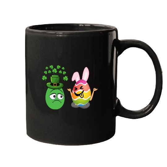 Easter Meets St. Patrick's A Festive Holiday Fusio Mugs