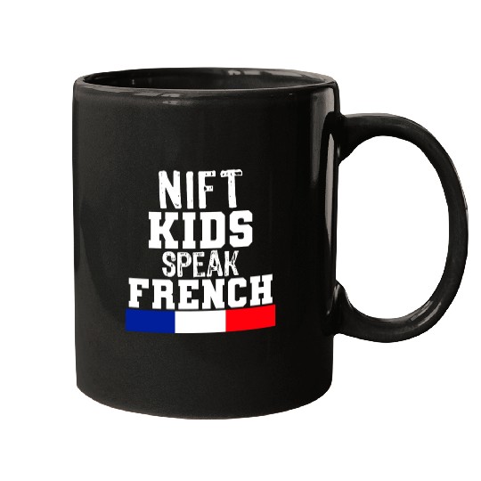 Nift Kids Speak French language Gift for France Mugs