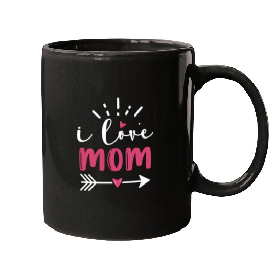 I LOVE MOM Mugs