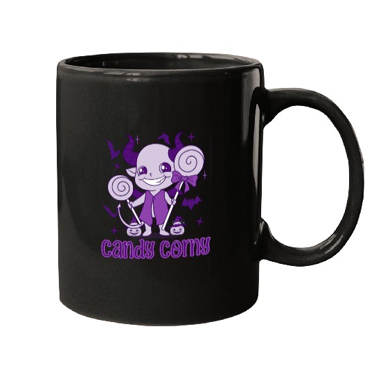 Candy Corny Cute Ghost Mugs