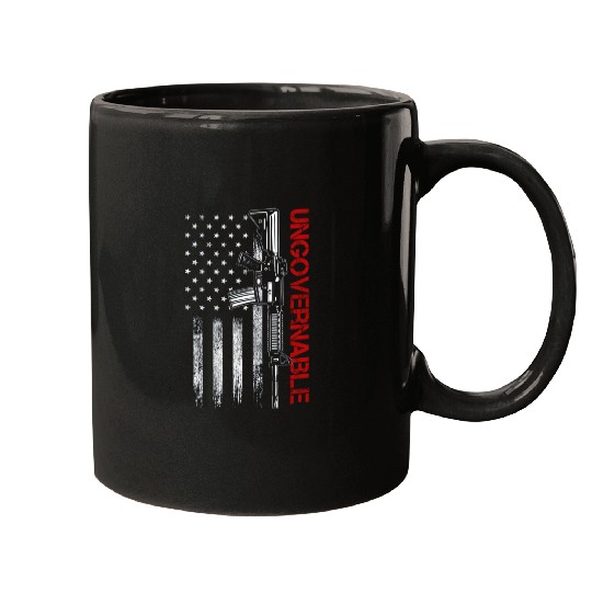 Ungovernable Become Ungovernable American USA FLag Mugs