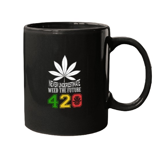 Chuckling 420 Future of Herb Weed Marijuana Design Mugs