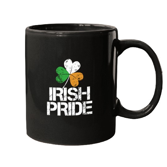IRISH PRIDE Celtic Cross St Patricks Day Mugs
