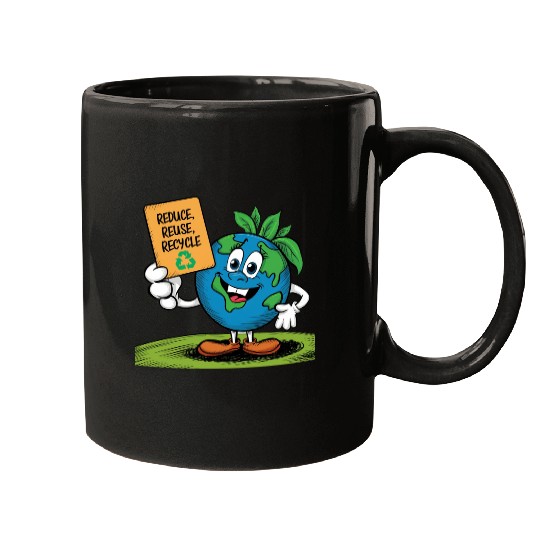 Reduce, Reuse, Recycle Earth day - April 22 Mugs