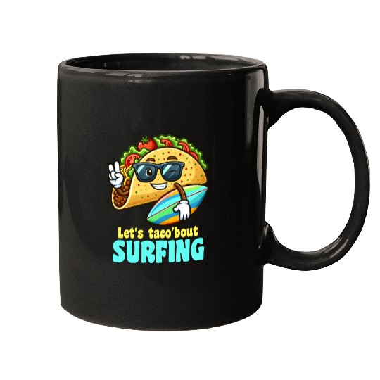 Let's Taco 'Bout Surfing Summer Fun Mugs