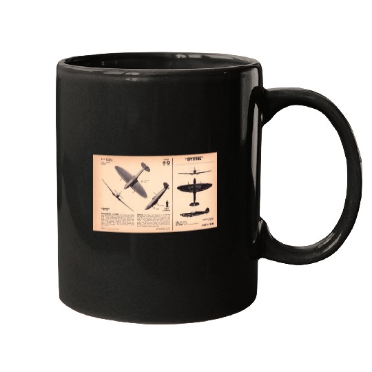 Spitfire Recognition Sheet Mugs
