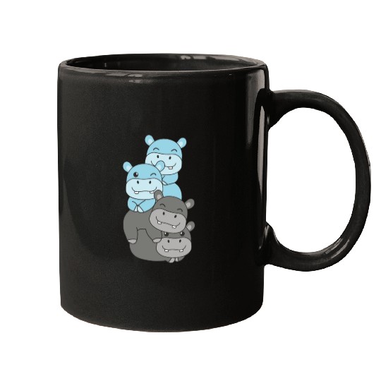 Car Flag Pride Lgbtq Cute Hippo Mugs