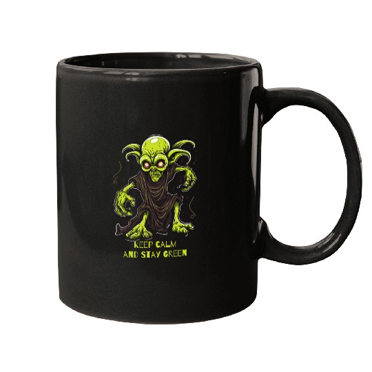 Keep Calm and Stay Green Goblin Mugs