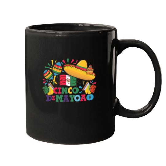 Cinco de Mayo: Mexican Flag Design Mugs