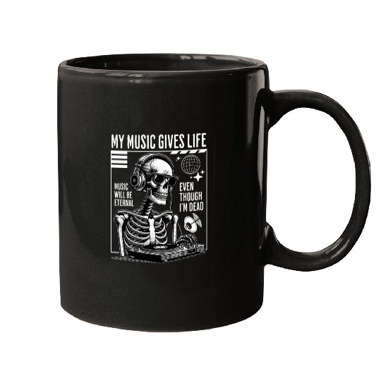 Skeleton DJ Mugs