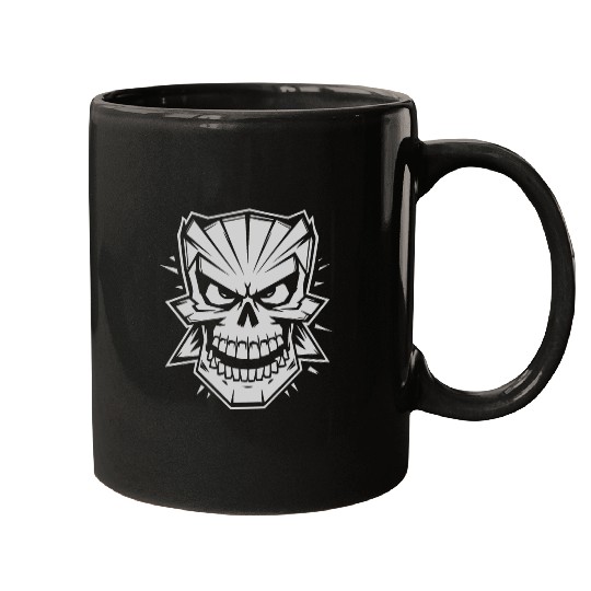Skull cartoon style Mugs