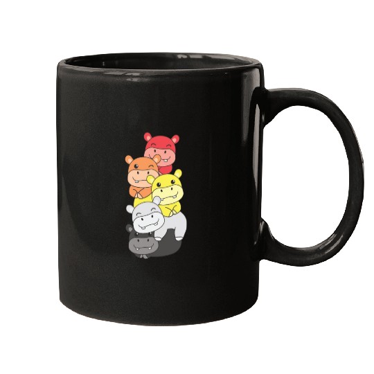 Lithsexual Flag Pride Lgbtq Cute Hippo Mugs