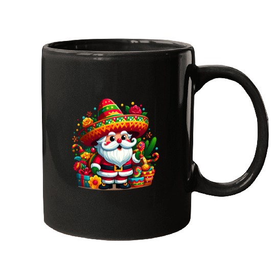 Cinco de Mayo Santa Claus Mugs