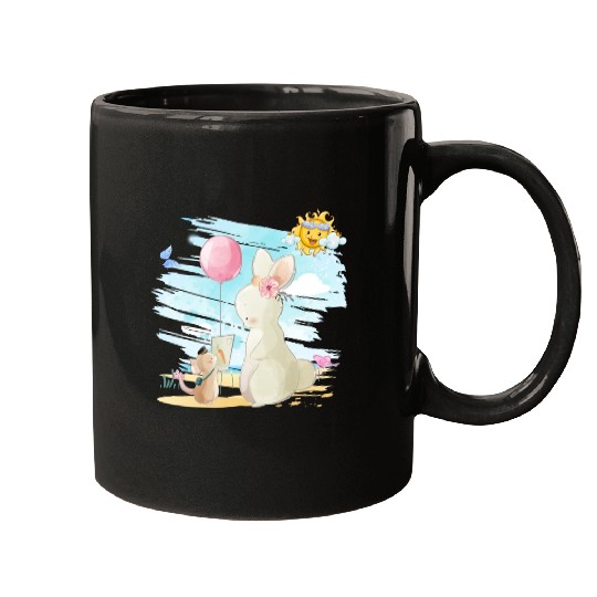 Rabbit Mama Want Sent Postcard Using Post Mouse Mugs