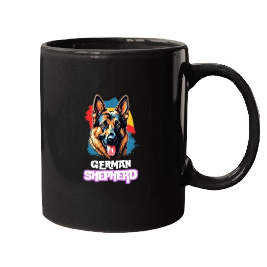 Cool german shepherd design Mugs
