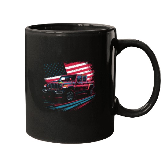 Jeep Gladiator JT US Flag Mugs