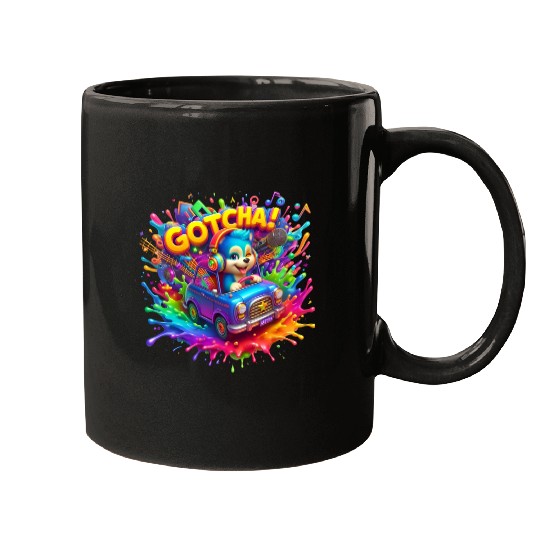 Stellar Cadence: Symphony of Neon Hues - GoTCha! Mugs