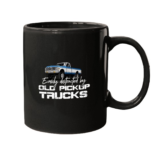 Easily Distracted By Old Pickup Trucks Mugs