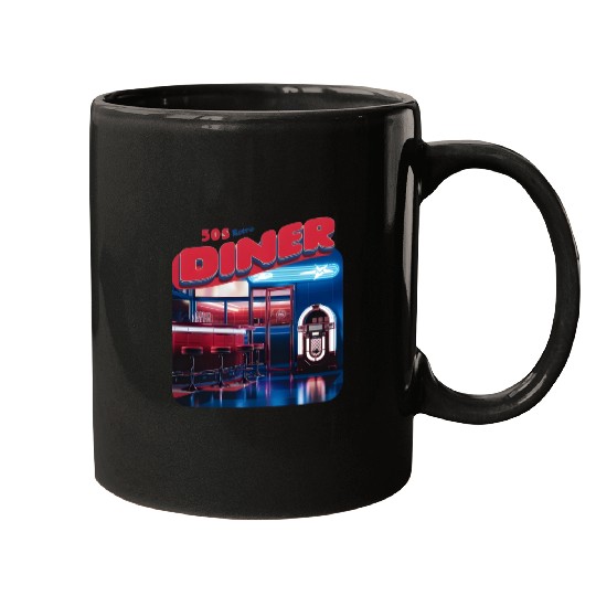 50s retro Diner good times Mugs