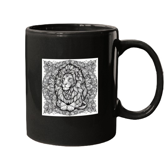 Lion Mandala Mugs