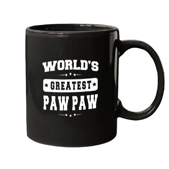 World's Greatest Paw Paw Top Fathers Day Grandpa Mugs