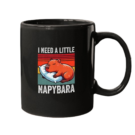 Napybara Cute Capybara Sleeping Nap Lover Mugs