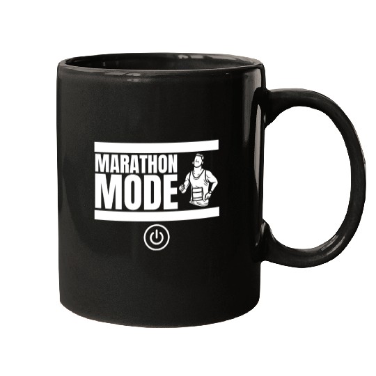 Marathon Mode On Funny Marathon Running Mugs