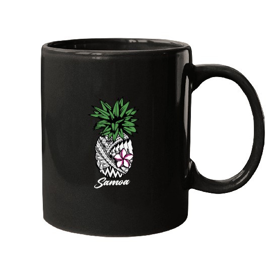 Samoa Mugs Samoan tribal pineapple