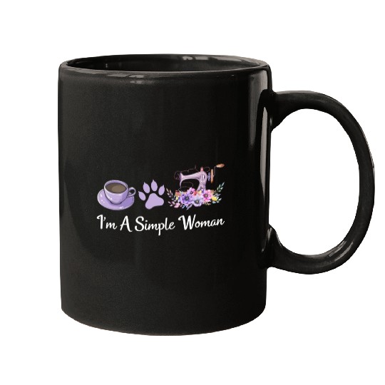 I'm A Simple Woman - Cat Lover Sewing Sewing Lover Mugs
