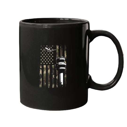 American Flag US, air traffic controller Mugs
