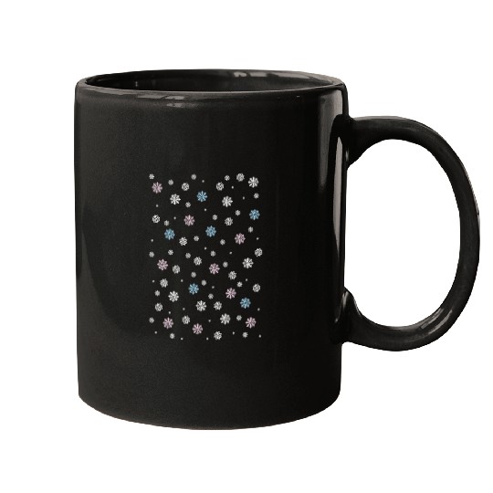 Filigree Snowflake Pattern Mugs