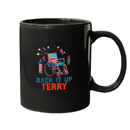 Back Terry Fireworks 4th July Mugs