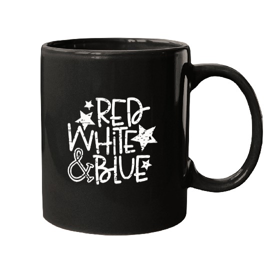 Red White And Blue Mugs