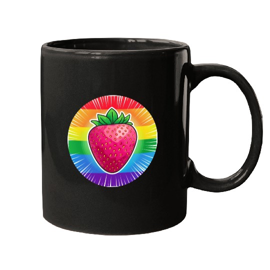 LGBTQ Strawberry Mugs
