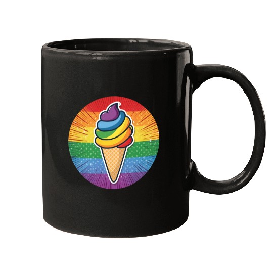LGBTQ Ice Cream Mugs