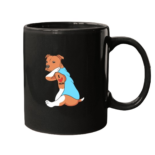 Staffordshire Bull Terrier Dog Mom Mugs