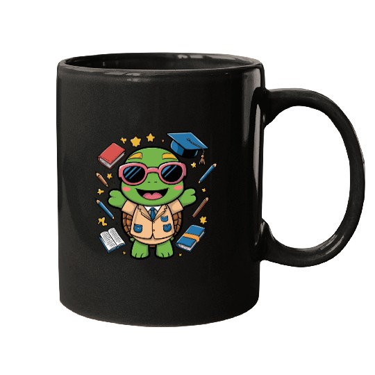 School Boy Turtle Mugs