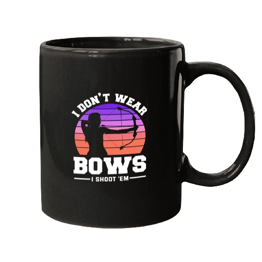 Archer Retro Bow Girl Archery Mugs