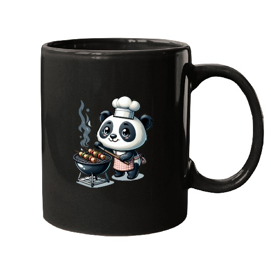 Cute BBQ Panda Mugs