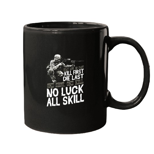 Veteran Design - No Luck All Skill Mugs