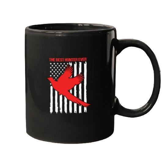 4th Of July US Flag Best Hunter Pheasant Hunting Mugs