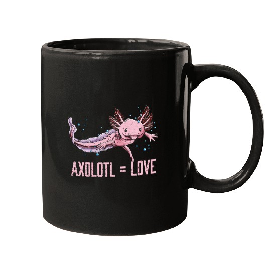 Axolotl Love Salamander Animal Lover Amphibians Pe Mugs