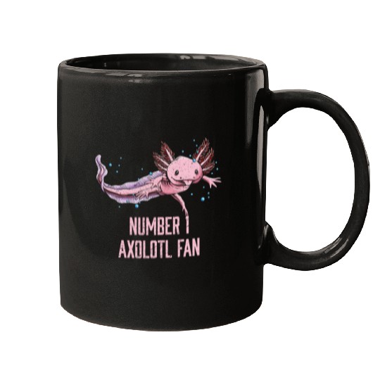 Number One Axolotl Fan Funny Salamander Humor Axol Mugs